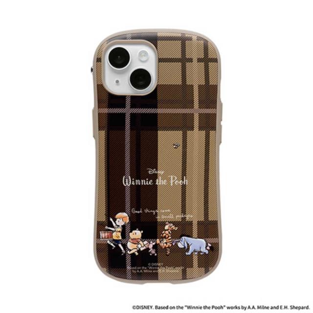 HAMEE　［iPhone 15/14/13専用］ディズニーキャラクター iFace First Class Cafe MagSynqケース iFace プー/チェック/ベージュ　41-187320