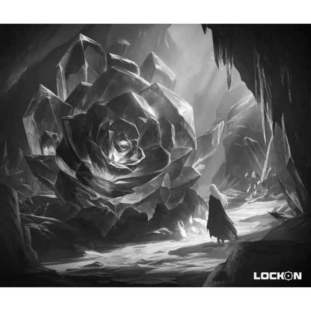 LOCKON Lock-On Odyssey モノクロver ガラスマウスパッド LOCK-ON