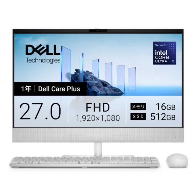 デスクトップPC DELL COREi7 Windows11 DELL デル デスクトップパソコン [ Copilot＋ PC / 27型 / Win11 Home