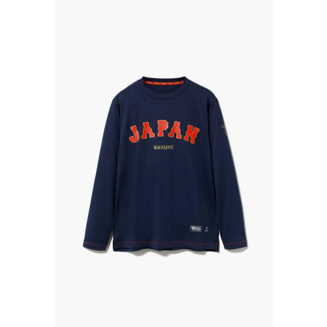 TENTIAL　BAKUNE Dry ロングスリーブTシャツ (侍JAPANコラボ) ネイビー(L)-25FW　25FSBA098U00080006N2