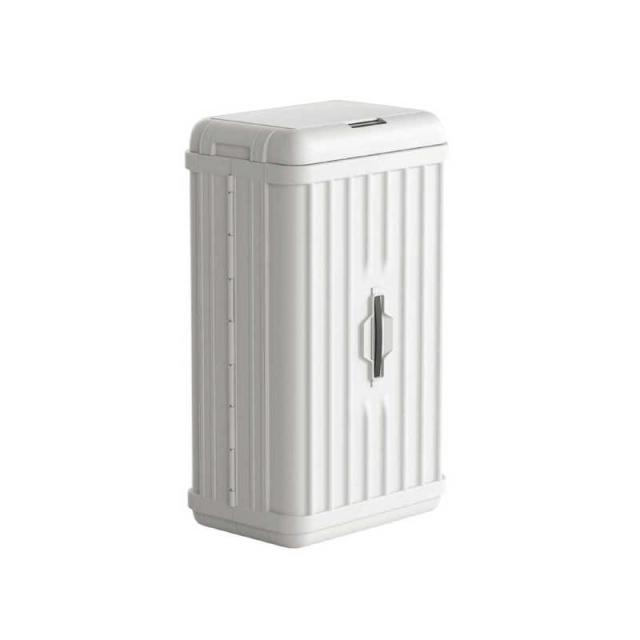 ウィンコド　トランク型折りたたみ式センサー付きゴミ箱 [50L / 自動センサー式] ホワイト　TH-ATC50-WH
