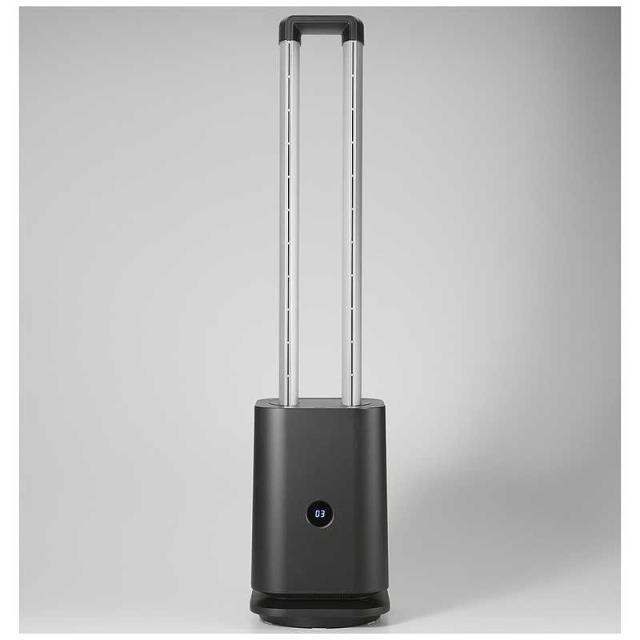 コンフォー　空気清浄・UV照射機能付きツインエアーサーキュレーター DCモーター搭載 (省エネタイプ) 自動首振り機能あり リモコン付き ブラック　COOLX001