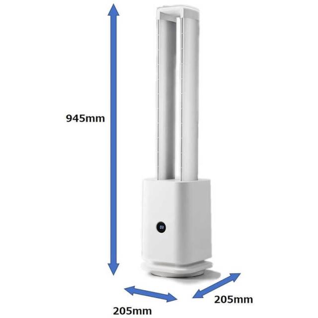 コンフォー　空気清浄・UV照射機能付きツインエアーサーキュレーター DCモーター搭載 (省エネタイプ) 自動首振り機能あり リモコン付き ホワイト　COOLX001 コンフォー 空気清浄・UV照射機能付きツインエアーサーキュレーター DC