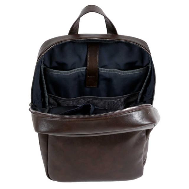 FULCRO　カジュアルリュック ビジネスリュック PC対応 15inch フェイクレザー ブラック　fca-1003-BK FULCRO カジュアルリュック ビジネスリュック PC対応 15inch フェイク