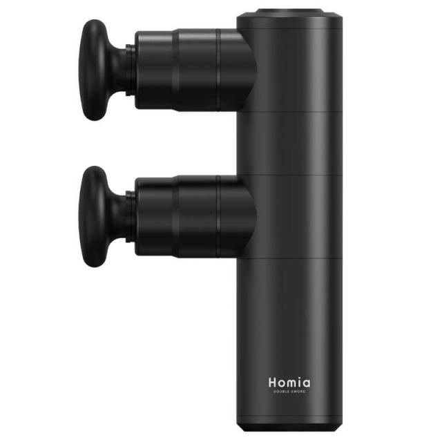 HOMIA　ダブル振動ヘッド ハンディガン HOMIA DOUBLE SWORD ホーミア ダブルソード(ブラック/約183×90×46mm)　HM-DS21BKの通販は