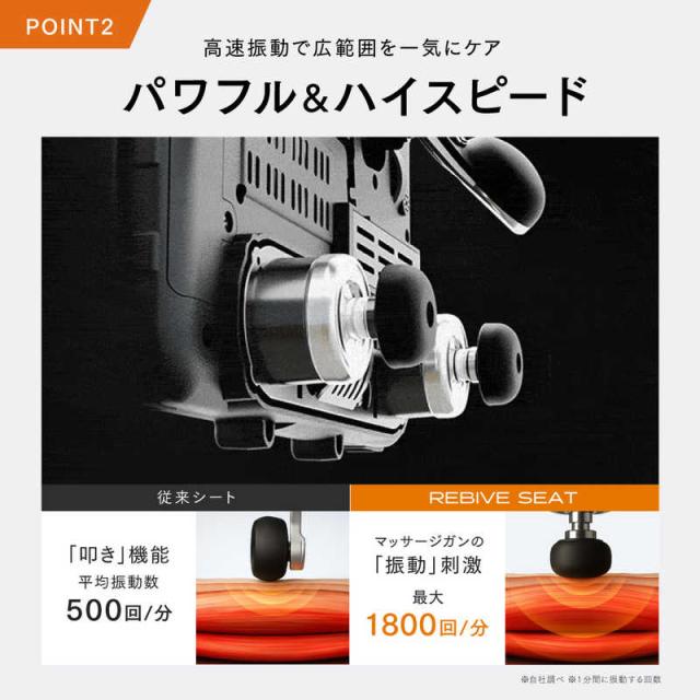 MYTREX　シートマッサージャー シートマッサージガン REBIVE SEAT　MT-RBS-25M-B_9