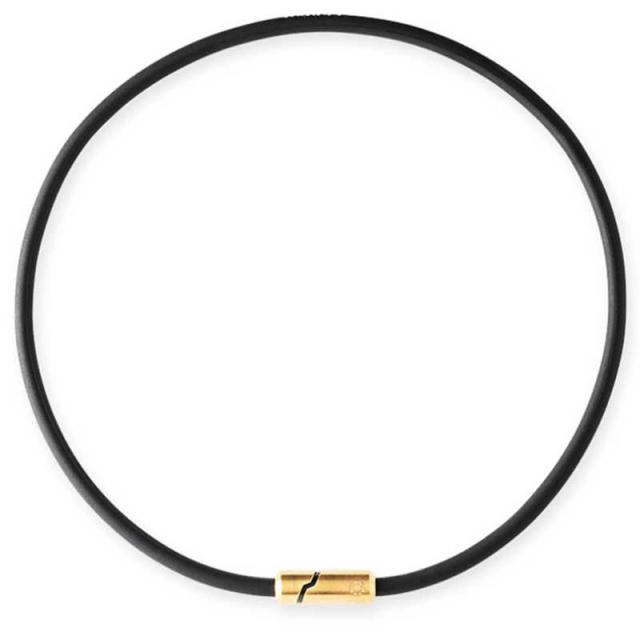 BANDEL　磁気ネックレス Bold Necklace Stack ボールド ネックレス スタック(52cm/ゴールド×ブラック)　HLCNBSCGB52