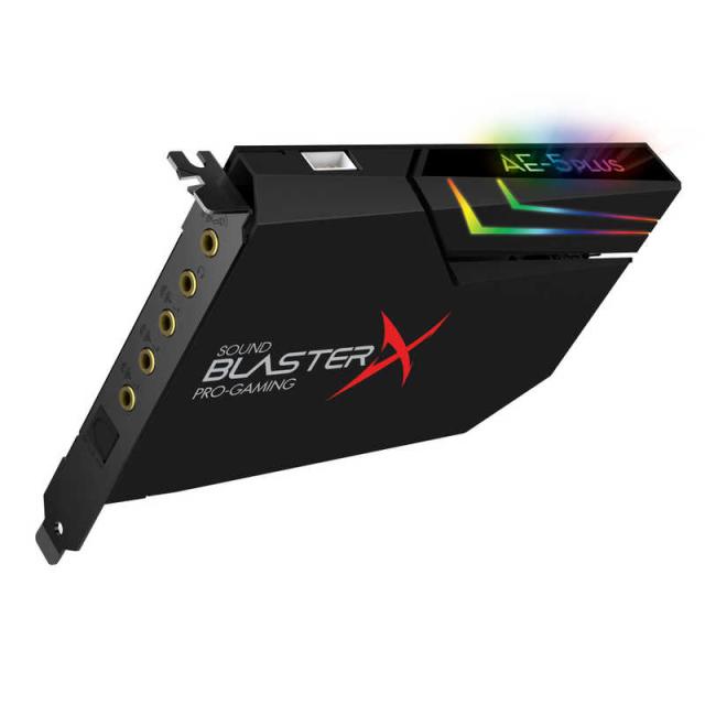 クリエイティブメディア　ゲーミングサウンドカード ハイレゾ音源対応 Sound BlasterX AE-5 Plus　SBX-AE5P-BKAの通販は