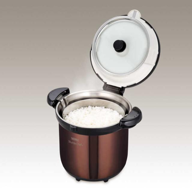 サーモス 真空保温調理器 (4.5L) シャトルシェフ クリアブラウン KBG