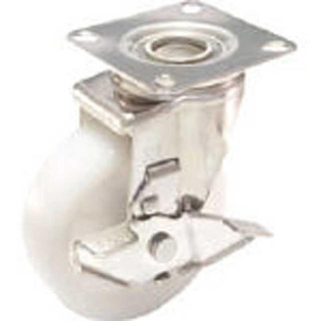 ユーエイキャスター　ステンレスキャスターシングルS付自在車 200径ナイロン車　SUSNJ200S