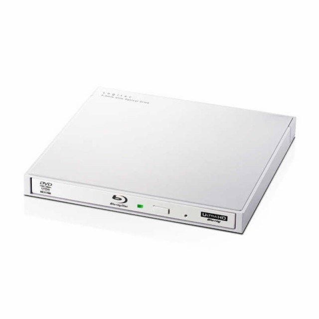 エレコム　ELECOM　Blu-rayディスクドライブ/USB3.0/スリム/書キ込ミソフト付/UHDBD対応/ホワイト　LBD-PWA6U3LWH