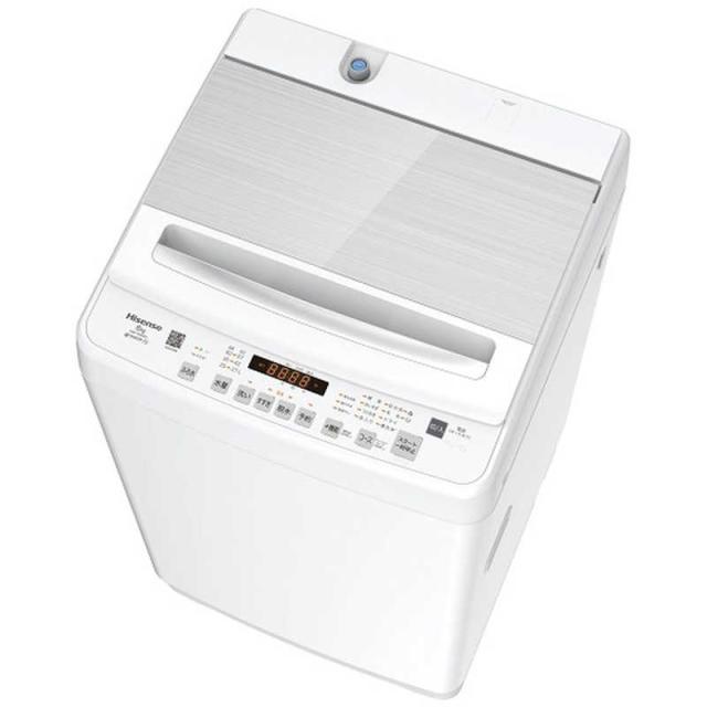 ハイセンス　全自動洗濯機 ［洗濯8.0kg /簡易乾燥(送風機能) /上開き］ ホワイト　HW-DG80J（標準設置無料）の通販は 50,335円