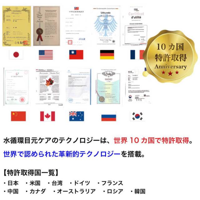 AURAI　RIO Plus リオ プラス ホットウォーターアイマスク 完全ワイヤレス 温水の循環でぷるぷる感触の振動刺激　RP-01_8
