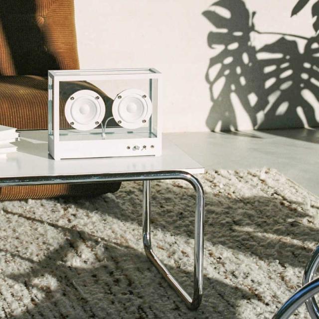 TRANSPARENTSPEAKER　Small Transparent Speaker Wi-Fi Version WiiM Mini搭載 Wi-Fiスピーカー ［Bluetooth対応 / Wi-Fi対応］ ホワイト　TPS02_4