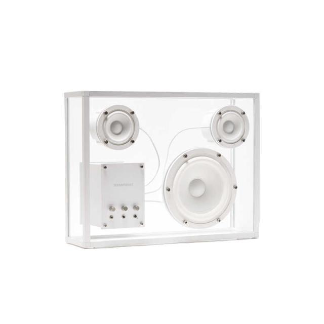 TRANSPARENTSPEAKER　Transparent Speaker Wi-Fi Version WiiM Mini搭載 Wi-Fiスピーカー ［Bluetooth対応 / Wi-Fi対応］ ホワイト　TPS-05-Wifi_1