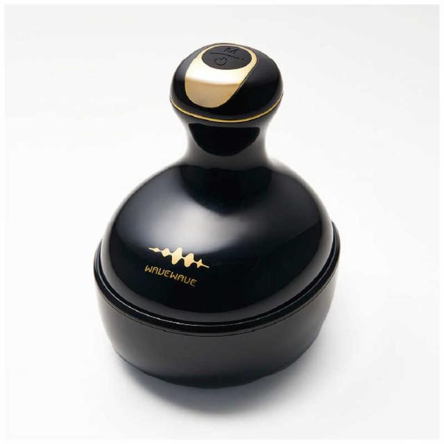 WAVEWAVE　EMSスカルプヘッドスパ(EMS/バイブレーション/赤色LED/IPX7防水/3種類アタッチメント) 　wave012