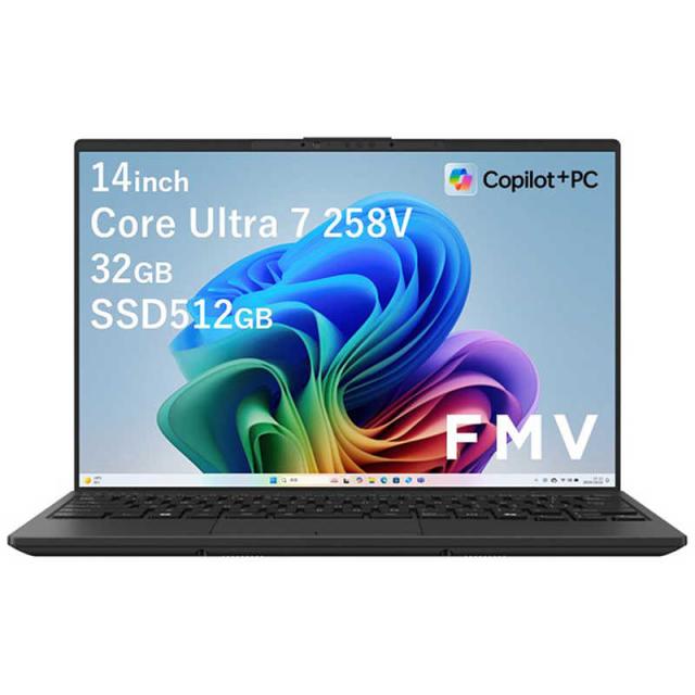 富士通　FUJITSU　FMV UA-K1 Note U ［Copilot＋PC /14.0型 /Win11 /intel Core Ultra 7/メモリ：32GB /SSD：512GB /Office］ ピクトブラック　FMVUASK1BAの通販は