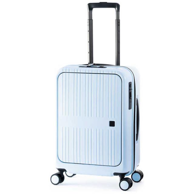 A.L.I　ハードキャリー Pitaflat ワンタッチフロントオープン サックスブルー [TSAロック搭載 /37L /3泊〜5泊]　PIF881018