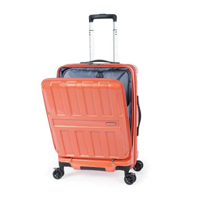 A.L.I　スーツケース ジッパータイプ 宿泊目安：4〜6日間 55L ストッパー機能 フロントオープン TSAロック搭載 パパイヤオレンジ　ALI-8511-22 A.L.I スーツケース ジッパータイプ 宿泊目安：4〜6日間 55L