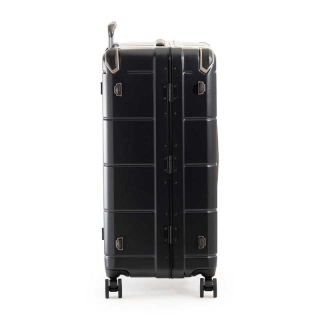 A.L.I　スーツケース PANTHEON パンテオン フレームボックスタイプ 前輪ストッパー搭載 [105L /1週間以上] マットブラック　PTB-2008-L A.L.I スーツケース PANTHEON パンテオン フレームボックスタイプ 前輪