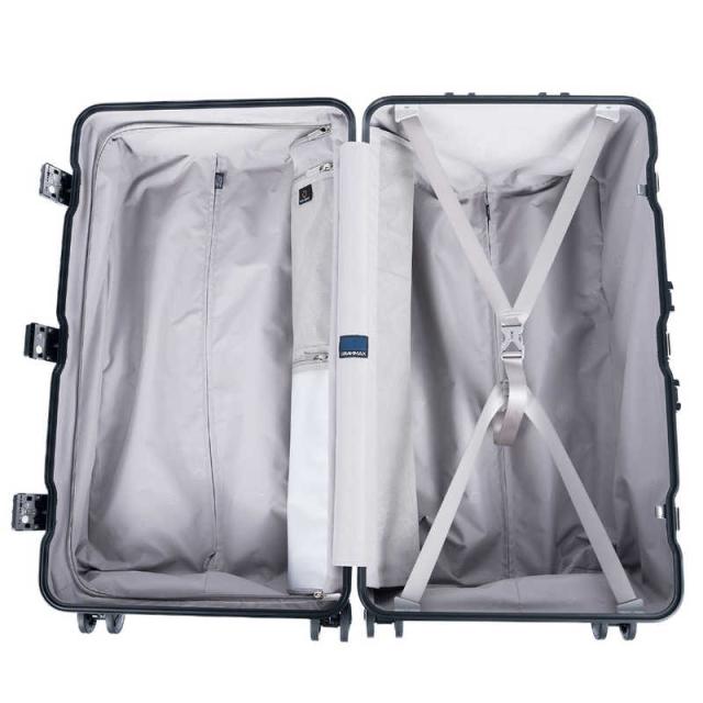 スーツケース Sサイズ 軽量 TSAロック ストライプグレー ストライプ