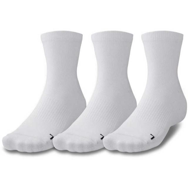 アンダーアーマー　UNDER ARMOUR メンズ UA クオーターソックス (3足セット) White MD 1371936 【返品交換不可】　1371936_25FW