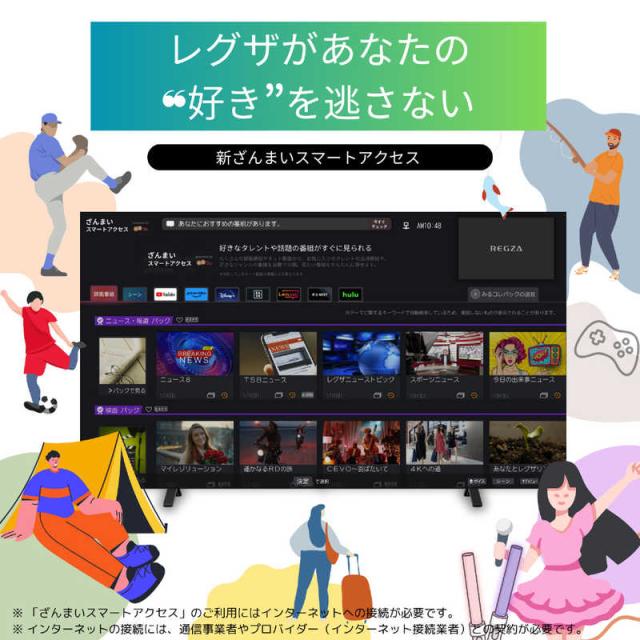 TVS REGZA　Mini LED 液晶テレビ REGZA レグザ Z870Nシリーズ [ 55V型 / 4Kチューナー内蔵 / YouTube 対応 ]　55Z870N（標準設置無料）_7