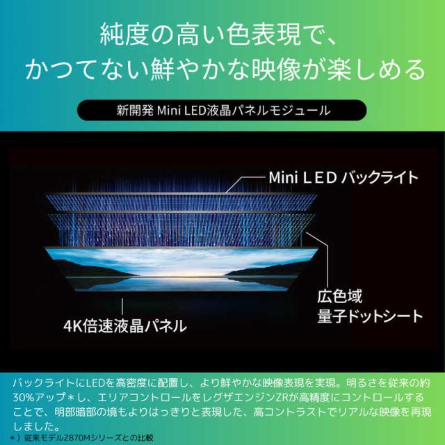 TVS REGZA　Mini LED 液晶テレビ REGZA レグザ Z870Nシリーズ [ 55V型 / 4Kチューナー内蔵 / YouTube 対応 ]　55Z870N（標準設置無料）_15