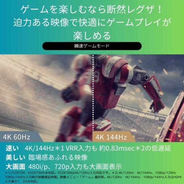 TVS REGZA　Mini LED 液晶テレビ REGZA レグザ Z870Nシリーズ [ 55V型 / 4Kチューナー内蔵 / YouTube 対応 ]　55Z870N（標準設置無料）_16