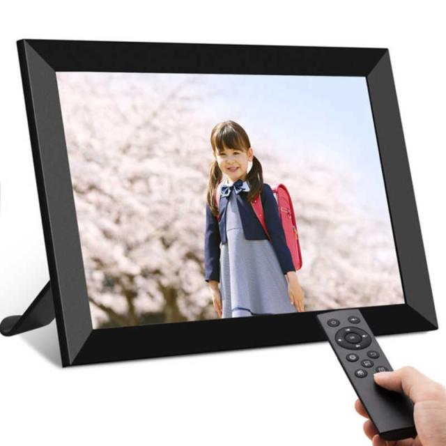 MOONKA　デジタルフォトフレーム 10.1インチ リモコン付き 写真立て 写真再生 動画再生 音楽再生 ［8インチ］ ブラック　mnk015