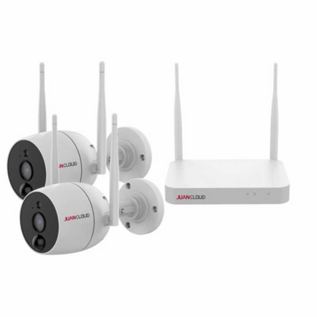 水鏡　WiFiネットワーク屋外カメラ2台＋専用レコーダーセット WiFiネットワークカメラ10局レコーダーセット 　JAK6510PO1031Wの通販は