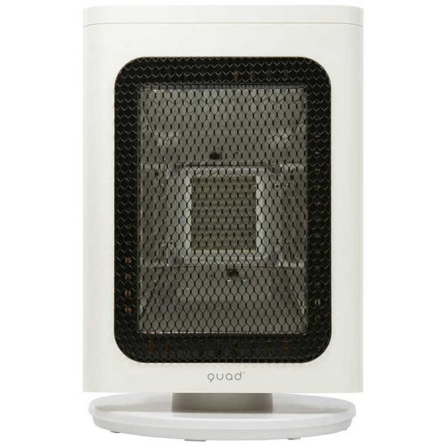 QUADS　省エネリフレクトストーブ RIFLECA リフレカ 600W 首振り機能 アイボリー　QS327-IV