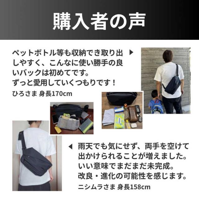 NIG　防水ボディバッグ QUICK PACK TRASPO ミニタブレット対応 3.1リットル 6＋5収納 大容量 ニグ ダークグレー　QP9TRASPODG_15