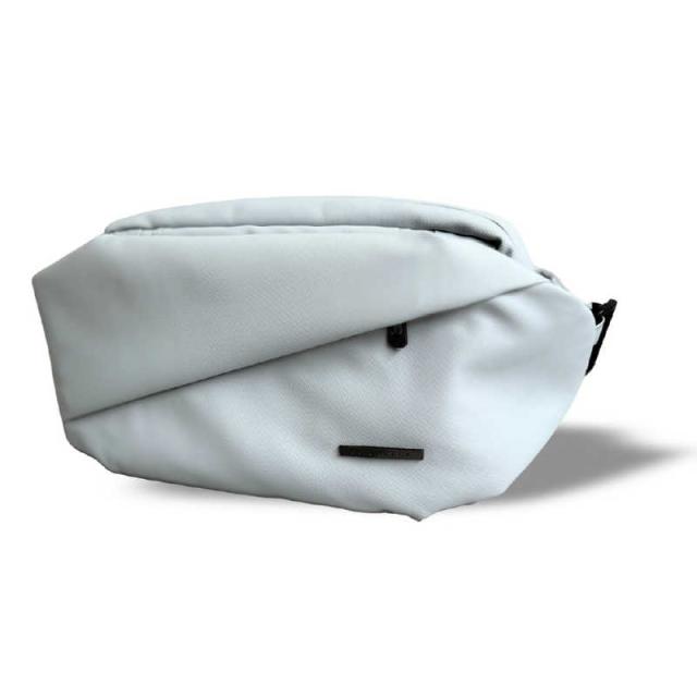 NIG　防水ボディバッグ QUICK PACK TRASPO ミニタブレット対応 3.1リットル 6＋5収納 大容量 ニグ グレーホワイト　QP9TRASPOGRWH