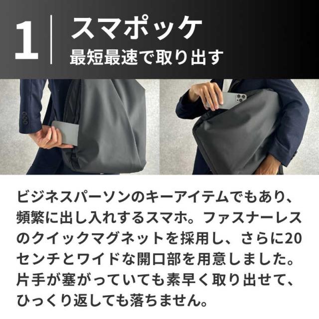 NIG　快適通勤リュックQUICK PACK OFFICER A4対応 15インチパソコン スマポッケ コンビニポッケ PCポッケ 7＋10収納 10.5L ニグ ブラック　QPOFFICER15BK