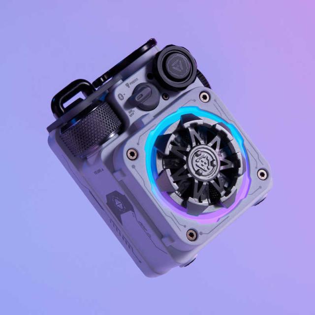 MUZEN　ブルートゥーススピーカー Cyber Cube Premium ［防水 /Bluetooth対応］ ホワイト　MWPVXLIWHITEP_11