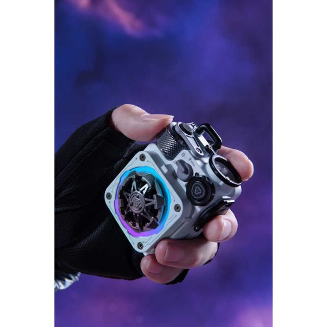 MUZEN　ブルートゥーススピーカー Cyber Cube Premium ［防水 /Bluetooth対応］ グレー　MWPVXLIGRAYP_6