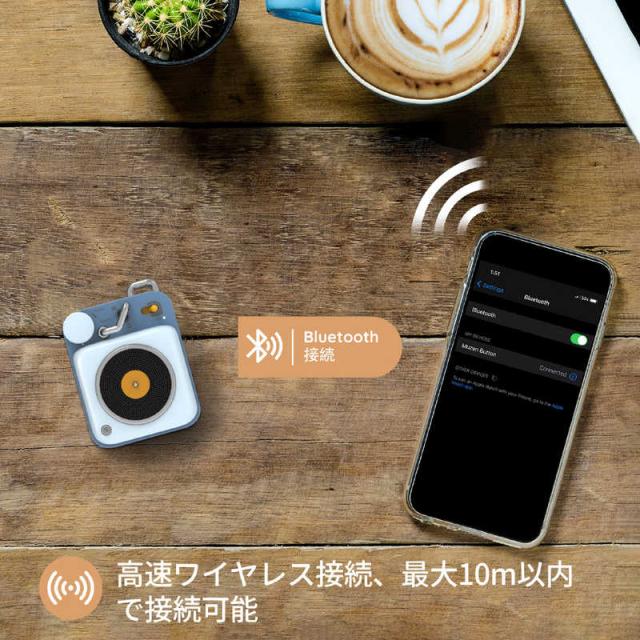 MUZEN　Button 第二世代 sky blue Bluetoothスピーカー(TYPE-C)　MW-P1I2B_3