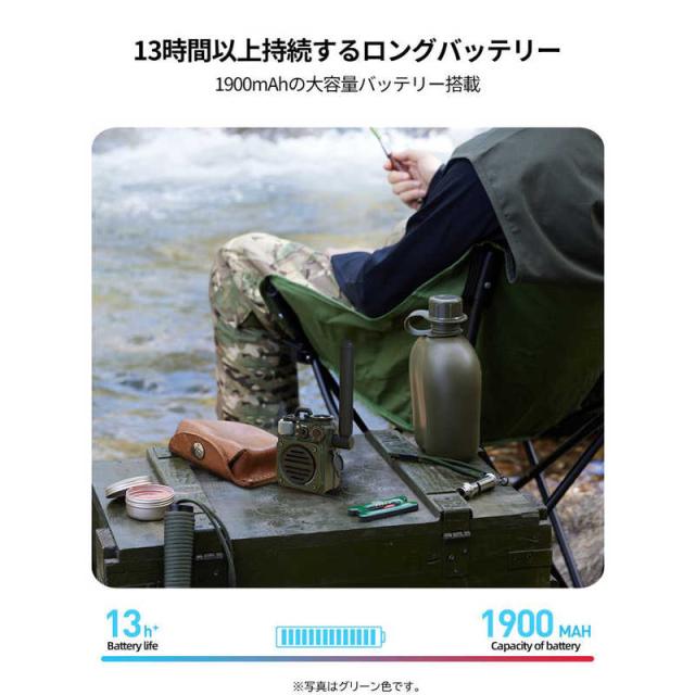 MUZEN　Wild Mini 第3世代 Bluetooth スピーカー デザートイエロー　MW-PVXI3Y_8