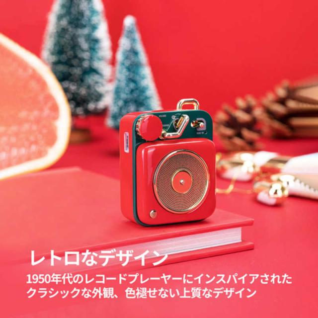 MUZEN　Button 第二世代 Cherry red Bluetoothスピーカー(TYPE-C)　MW-P1I2R_1