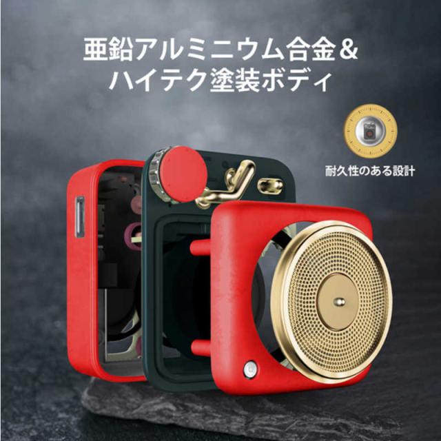MUZEN　Button 第二世代 Cherry red Bluetoothスピーカー(TYPE-C)　MW-P1I2R_2
