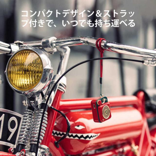 MUZEN　Button 第二世代 Cherry red Bluetoothスピーカー(TYPE-C)　MW-P1I2R_4