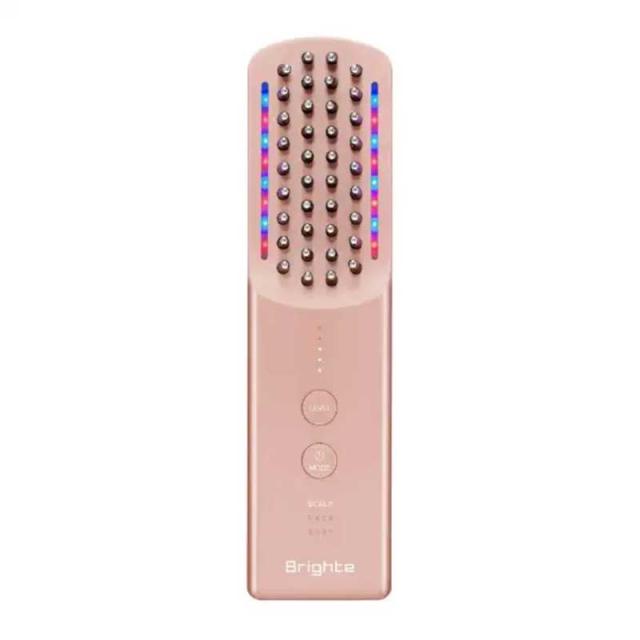BRIGHTE ブラシ型美顔器 エレキブラシプラス(ELEKI BRUSH＋)ピンク BRT