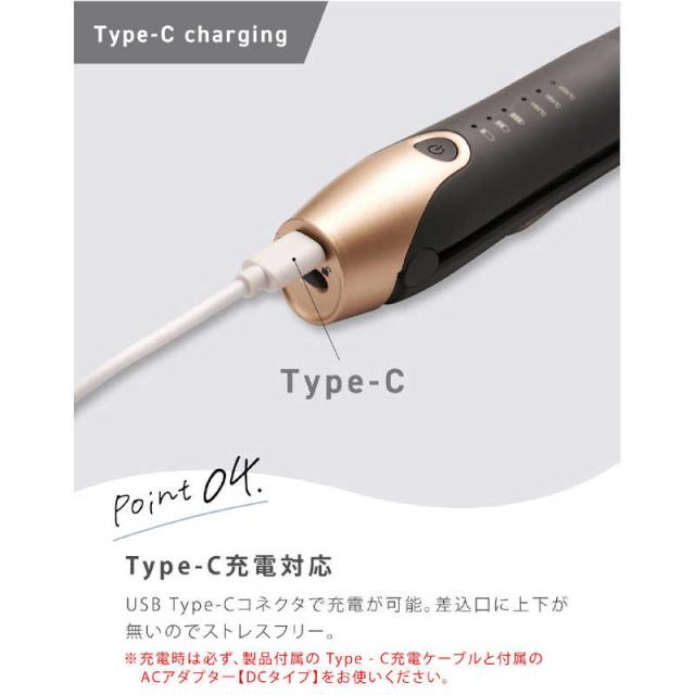 AGETUYA コードレス3ミニヘアアイロン ［充電式］ ピンク AG-0008-PKの