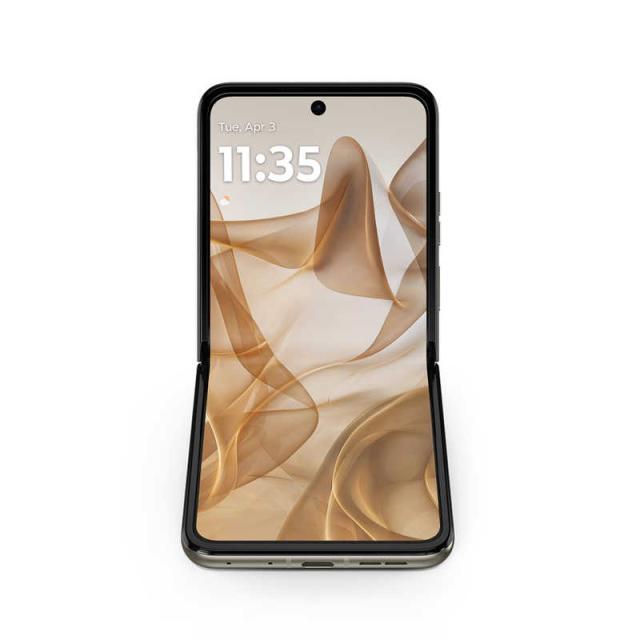 モトローラ　SIMフリースマートフォン motorola razr 50 / Dimensity 7300X / 6.9インチ 12GB+512GB サンドクリーム　PB230001JP_2