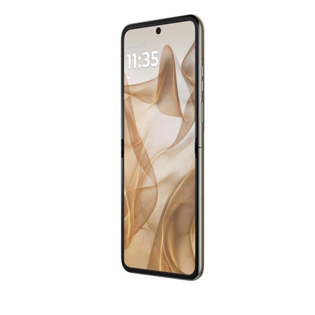 モトローラ　SIMフリースマートフォン motorola razr 50 / Dimensity 7300X / 6.9インチ 12GB+512GB サンドクリーム　PB230001JP_12