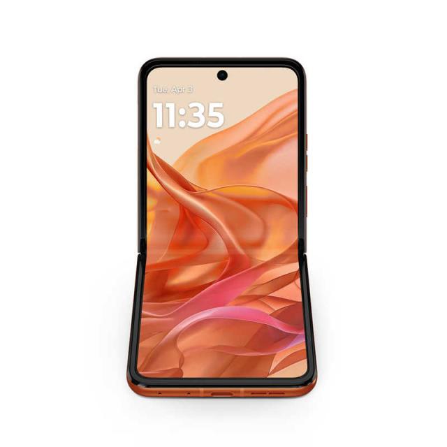 モトローラ　SIMフリースマートフォン motorola razr 50 / Dimensity 7300X / 6.9インチ 12GB+512GB スプリッツオレンジ　PB230002JP_1