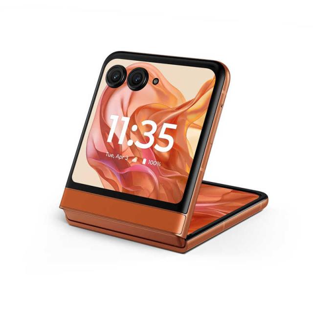 モトローラ　SIMフリースマートフォン motorola razr 50 / Dimensity 7300X / 6.9インチ 12GB+512GB スプリッツオレンジ　PB230002JP_6