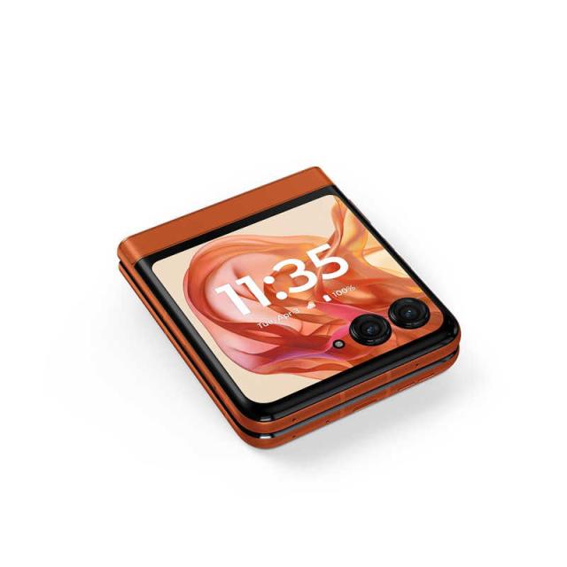モトローラ　SIMフリースマートフォン motorola razr 50 / Dimensity 7300X / 6.9インチ 12GB+512GB スプリッツオレンジ　PB230002JP_7