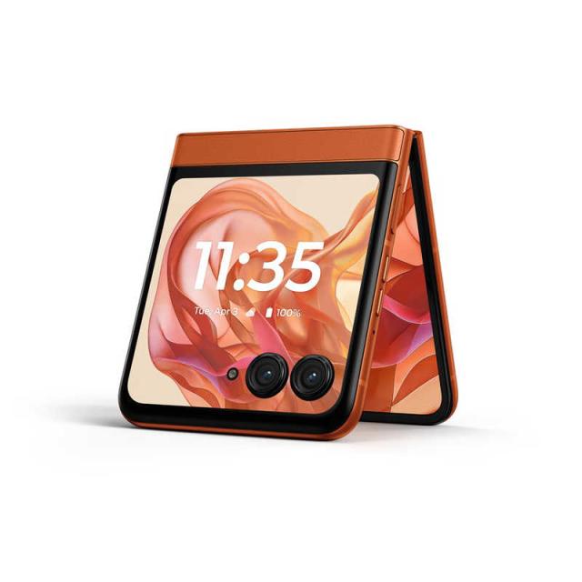 モトローラ　SIMフリースマートフォン motorola razr 50 / Dimensity 7300X / 6.9インチ 12GB+512GB スプリッツオレンジ　PB230002JP_8